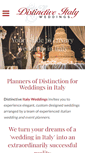 Mobile Screenshot of distinctiveitalyweddings.com